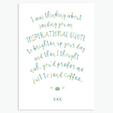 'Inspirational Quote' - A6 CARD / GIFT SET