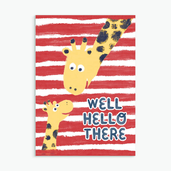 WELL, HELLO THERE - A6 GREETINGS CARD