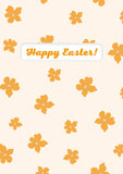 Yellow Floral Easter cards - 4