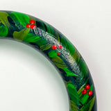 Hand Painted Wooden Christmas Wreath
