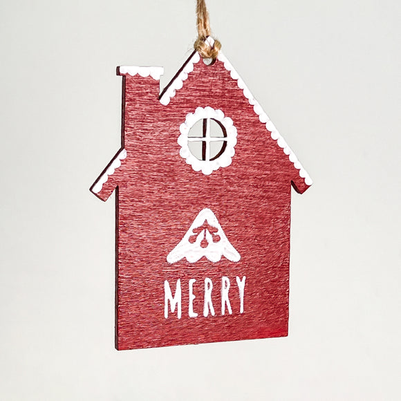 Hand Painted Wooden Christmas Houses