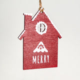 Hand Painted Wooden Christmas Houses