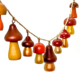 Hand-painted Wooden Mushroom Garland