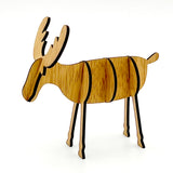 Little Wooden Moose / Elk Decoration