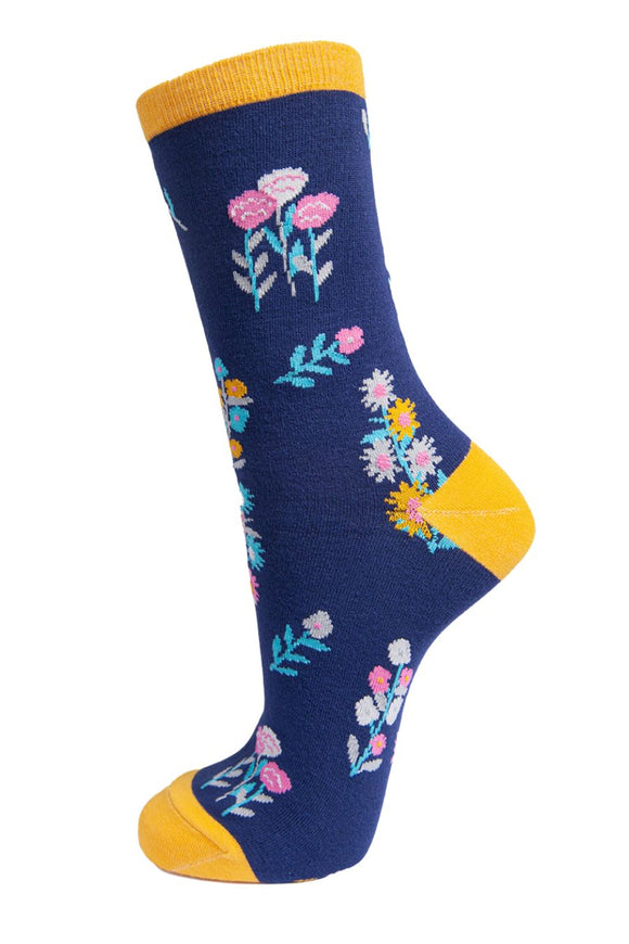 Floral Bamboo Socks (3-7 UK)