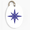 Folk Star Ceramic Decoration BLUE