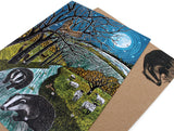 Moonlight Advent Calendar Greetings Card