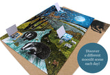 Moonlight Advent Calendar Greetings Card