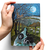 Moonlight Advent Calendar Greetings Card