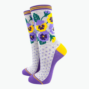 Pansy Bamboo Socks