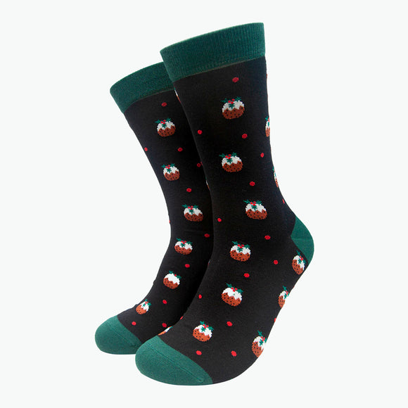 Christmas Pudding Bamboo Socks