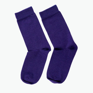 Purple Merino Socks