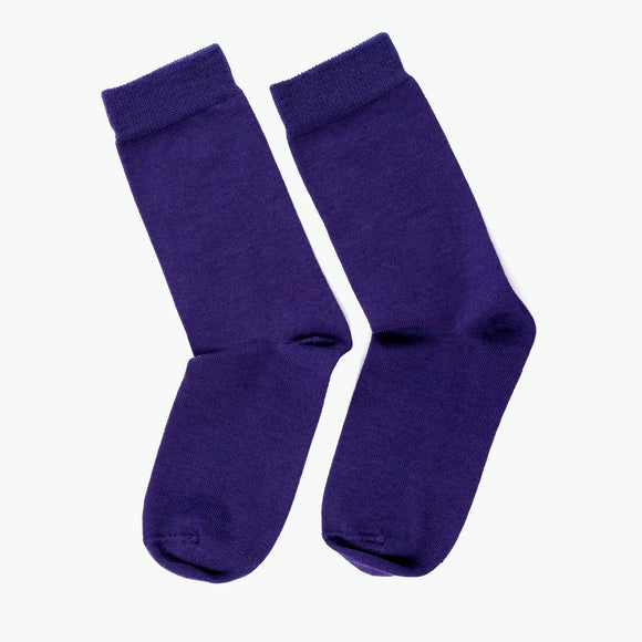 Purple Merino Socks