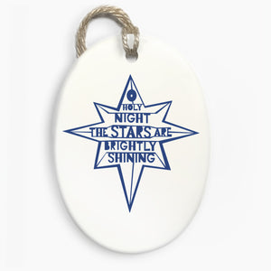 'O Holy Night' Ceramic Ornament