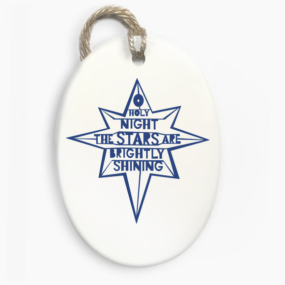 'O Holy Night' Ceramic Ornament