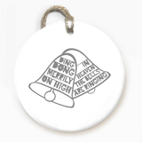'Ding Dong Merrily' Ceramic Ornament