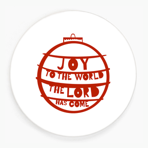'Joy To The World' Ceramic Coaster