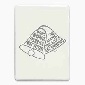 'Ding Dong Merrily' Ceramic Magnet