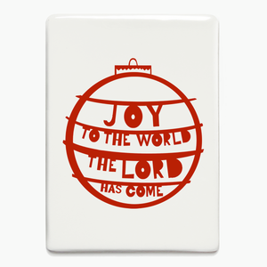 'Joy To The World' Ceramic Magnet