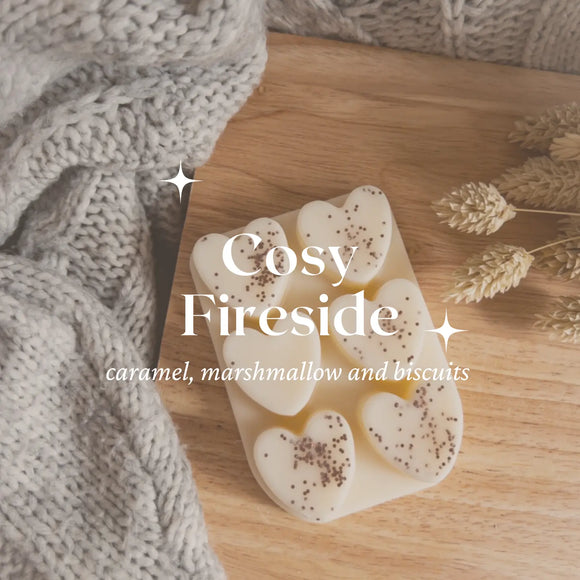 Cosy Fireside Heart Clamshell Wax Melts