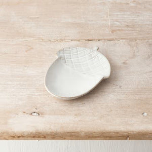 Natural Ceramic Acorn Dish