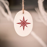 Ceramic Tree Decorations - Folk Series RED