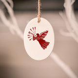 Ceramic Tree Decorations - Folk Series RED