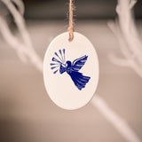 Ceramic Tree Decorations - Folk Series BLUE
