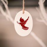 Ceramic Tree Decorations - Folk Series RED