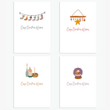 Cosy Christmas Wishes Cards - Pack of 4