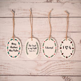 Ceramic Tree Decorations - Rustic Christmas