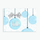 Pack of 10 Christmas Cards - Baubles