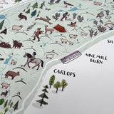 ILLUSTRATED MAP A3 PRINT - THE PENTLANDS