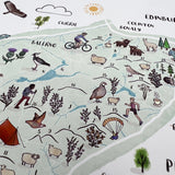 ILLUSTRATED MAP A3 PRINT - THE PENTLANDS