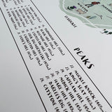 ILLUSTRATED MAP A3 PRINT - THE PENTLANDS