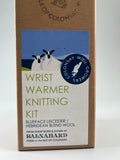 Knitting Kit - Wrist Warmers, Grey Colonsay Wool
