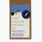 Knitting Kit - Wrist Warmers, Green Colonsay Wool