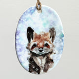 Pine Marten - Ceramic Christmas Decoration