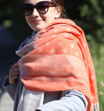 Orange Ombre Scarf, POM