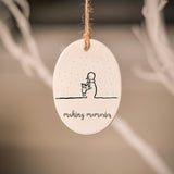 Ceramic Tree Decorations - Snowman Series