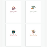Cosy Drink Christmas Cards - Pack of 4