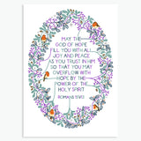 Robin Wreath Scripture Christmas Cards