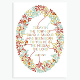 Robin Wreath Scripture Christmas Cards