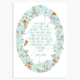 Robin Wreath Scripture Christmas Cards
