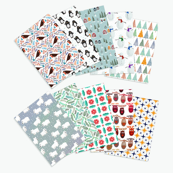 Season's Greetings Winter Card Bundle