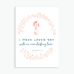 Everlasting Love Scripture Card