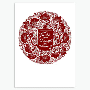 'Have Faith Good Things Are Coming' - A6 CARD / GIFT SET