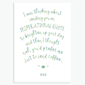 'Inspirational Quote' - A6 CARD / GIFT SET