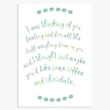 'Coffee & Chocolate' - A6 CARD / GIFT SET