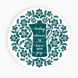 Today I choose to live with joy Ceramic Coaster